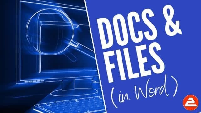 Save, Close, Open, Print files in Word