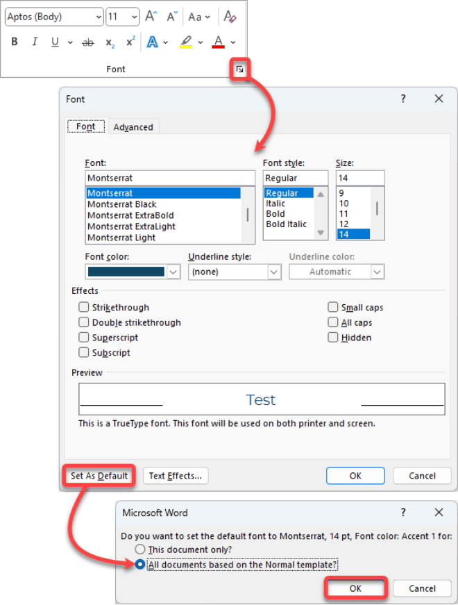 How to save your font preferences as the new default in Word How to save your font preferences as the new default in Word