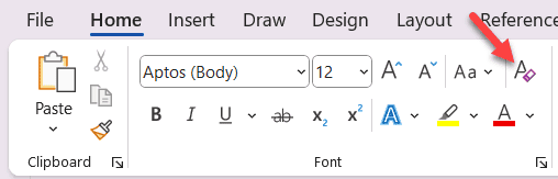 Word-icon-to-clear-formatting-inc-para-formatting Word icon to clear all font and paragraph formatting