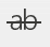 Strikethrough formatting button in Microsoft Word toolbar Strikethrough button icon in Word Font group