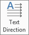 Rotate text within table cells in Microsoft Word Text Direction button in Word table alignment group