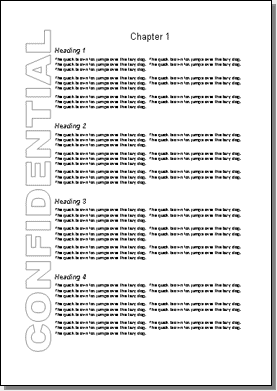 Side banner effect using rotated WordArt as watermark alternative Vertical side banner created with WordArt in Microsoft Word document